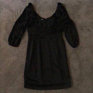 Black Tibi silk dress